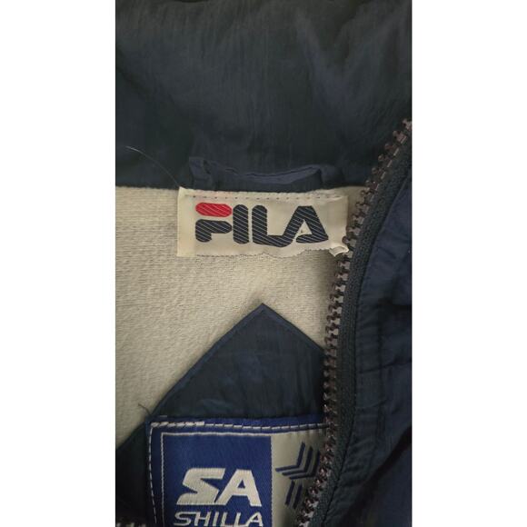 Vintage Fila Navy Full-Zip Windbreaker Jacket – Men’s Size XXL - Picture 2 of 5